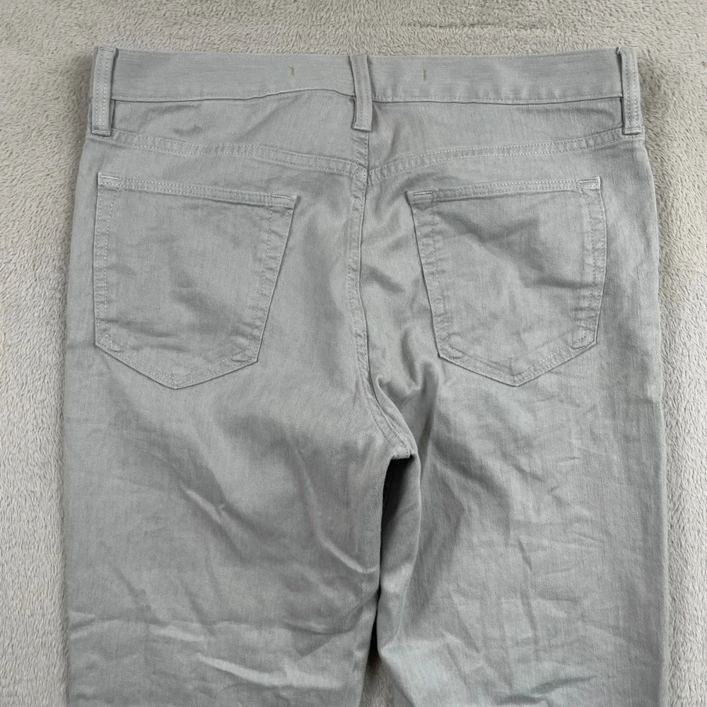 Banana Republic Traveler Pants Men 32x30 Slim Fit Gray Linen Blend Preppy